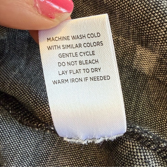 Westbound Black White Windowpane Plaid Button-up Grunge Urban Lumberjack Flannel - Picture 9 of 9